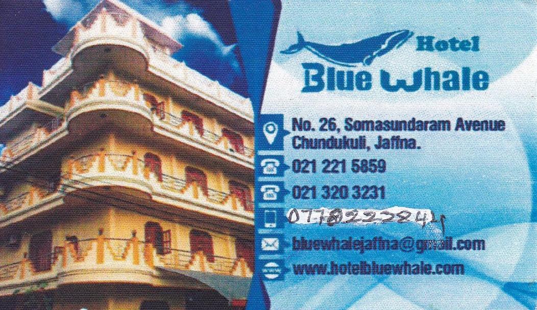 Hotel Blue Whale Jaffna Exterior photo